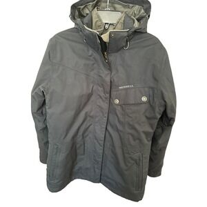 Merrell Opti-Warm Winter Hooded Coat with Removable‎ Liner Size S Black